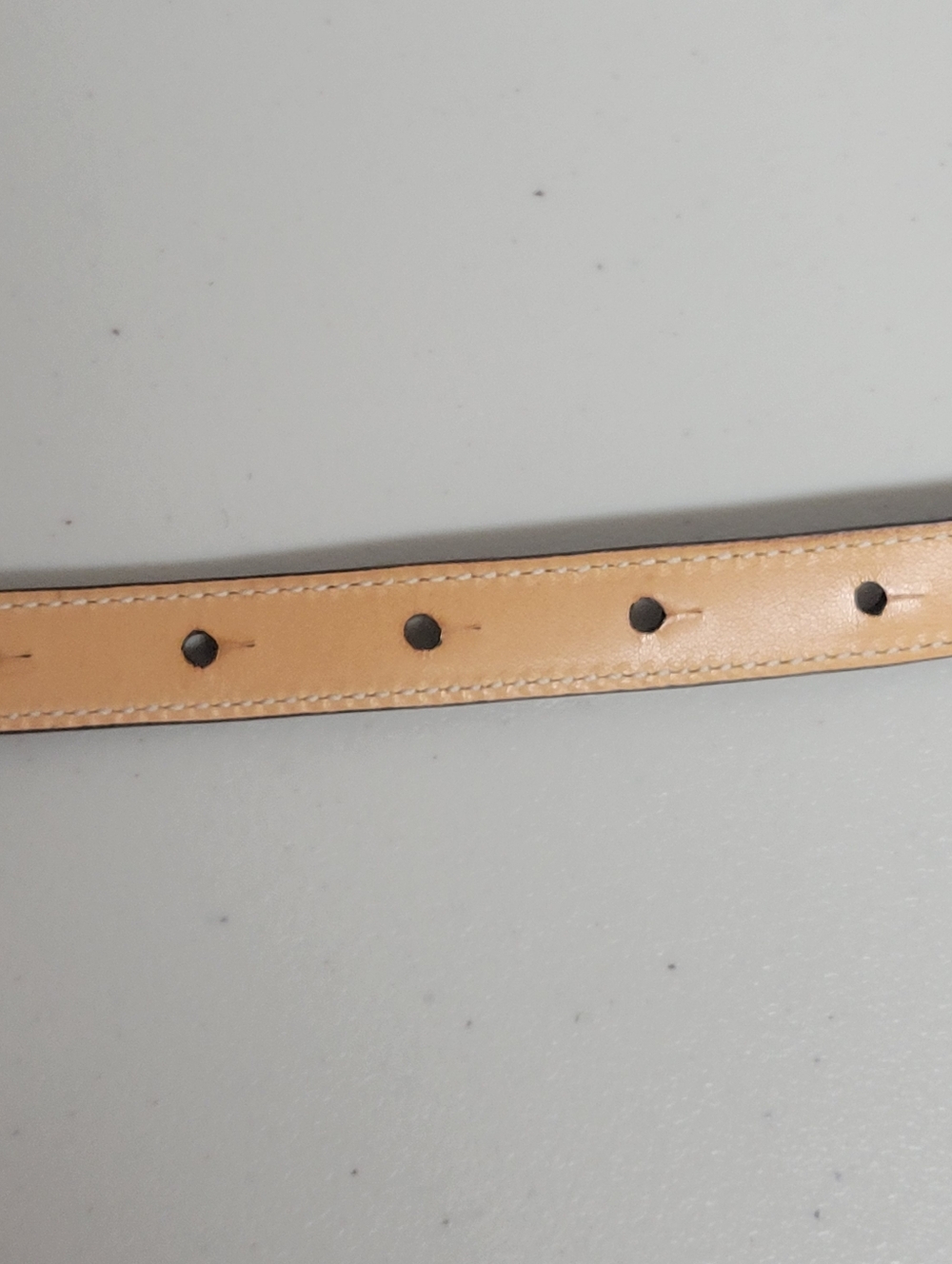 Coach New Mad Skinny LTH Belt 90151 GD/MA Large Brown Leather Belt. - Picture 6 of 9